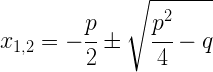 pq-Formel